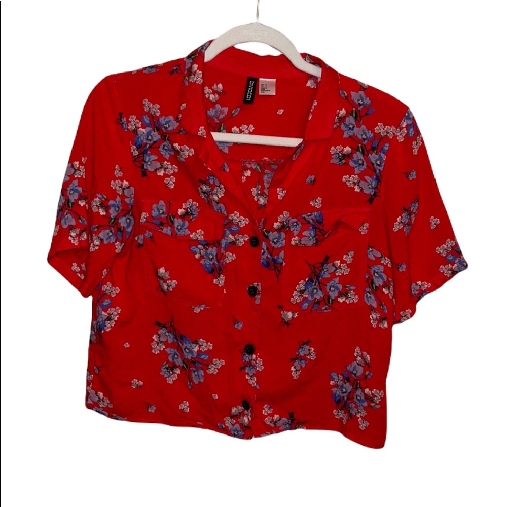 H&M red top